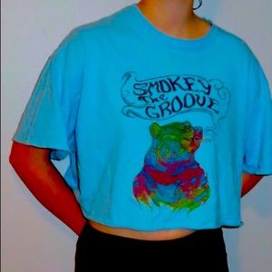 Cropped t-shirt. Size medium.